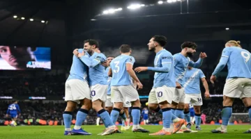 تفوق واضح  في الدوري الإنجليزي مع نهاية الشوط الأول